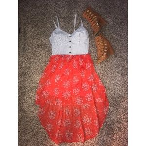 Floral and Stripes Dress